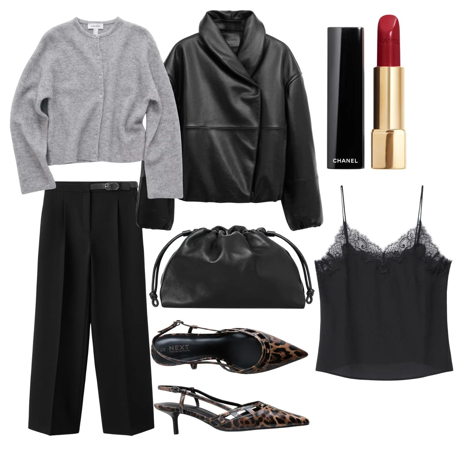 One Funnel-Neck Leather Jacket, Three Ways