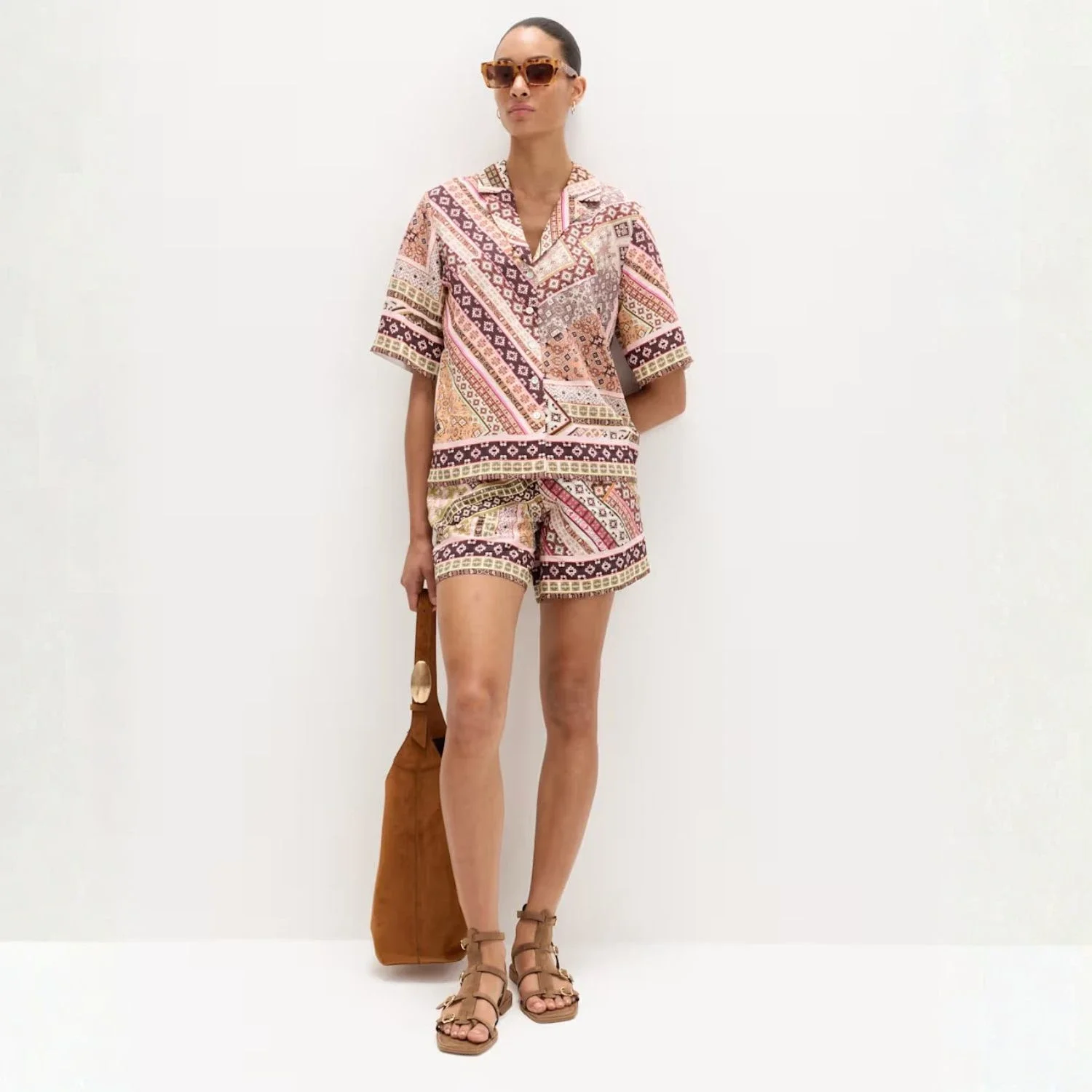 M&amp;S Shirt, £26, and Shorts, £28