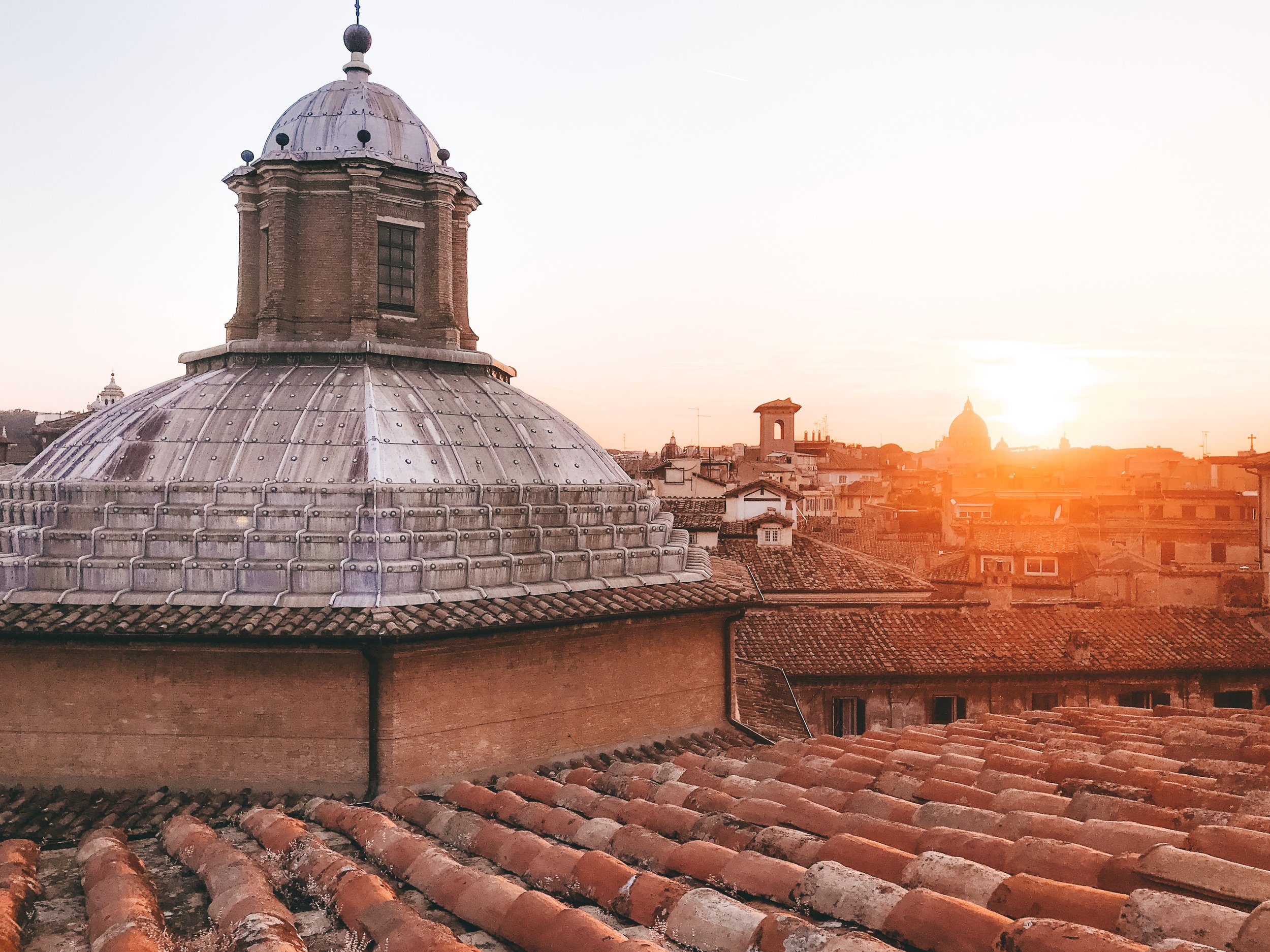 Rooftop aperetivo at Hotel Raphael - Rome, Italy