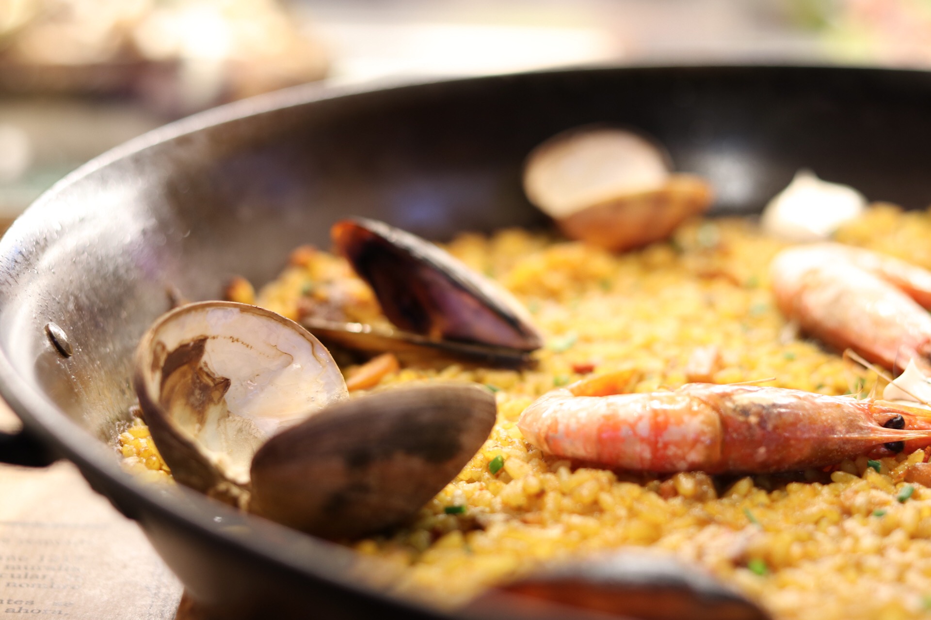 Paella at La Boqueria