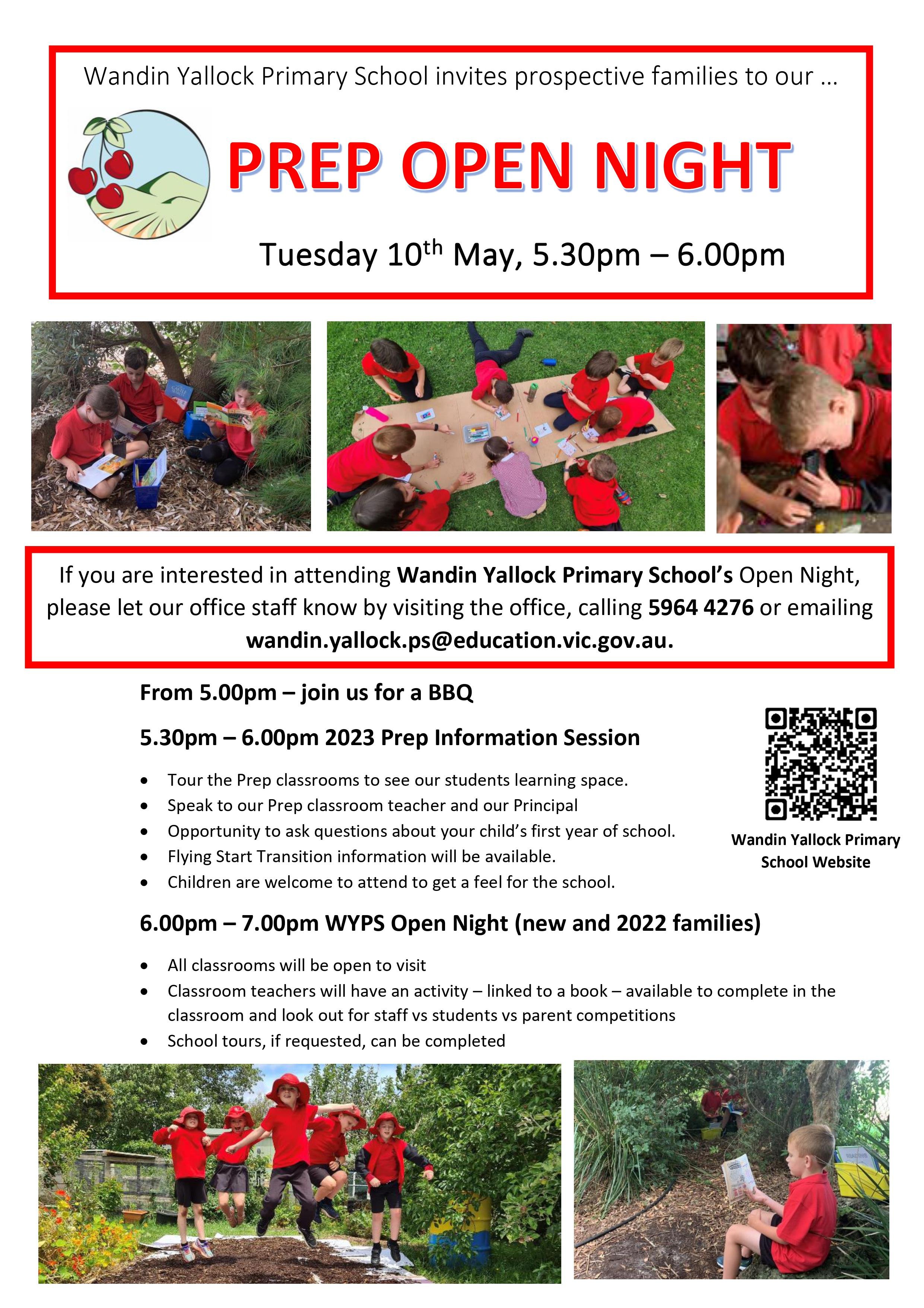2023 Prep Information Session