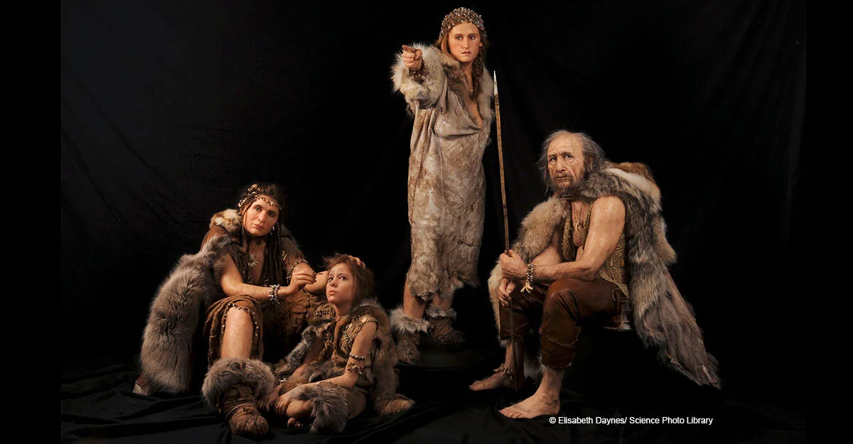 Humans arrived in Britain nearly one million years ago. Our own species is a relative newcomer. © Elisabeth Daynes/ Science Photo Library