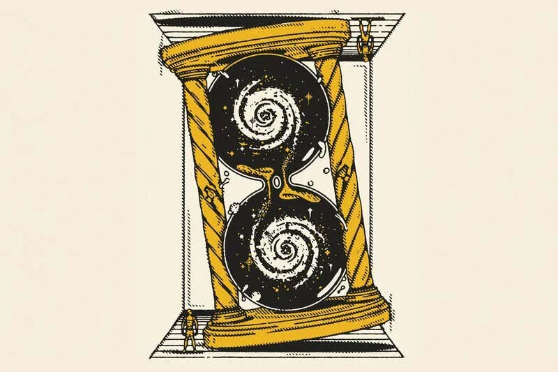 Did time flow in two directions from the big bang, making two futures?