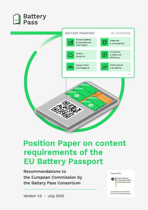 Position Paper on content requirements of the EU Battery Passport 