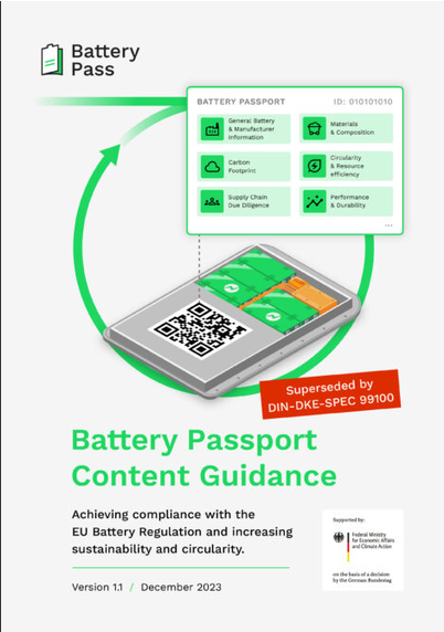 Battery Passport Content Guidance / DIN DKE SPEC 99100