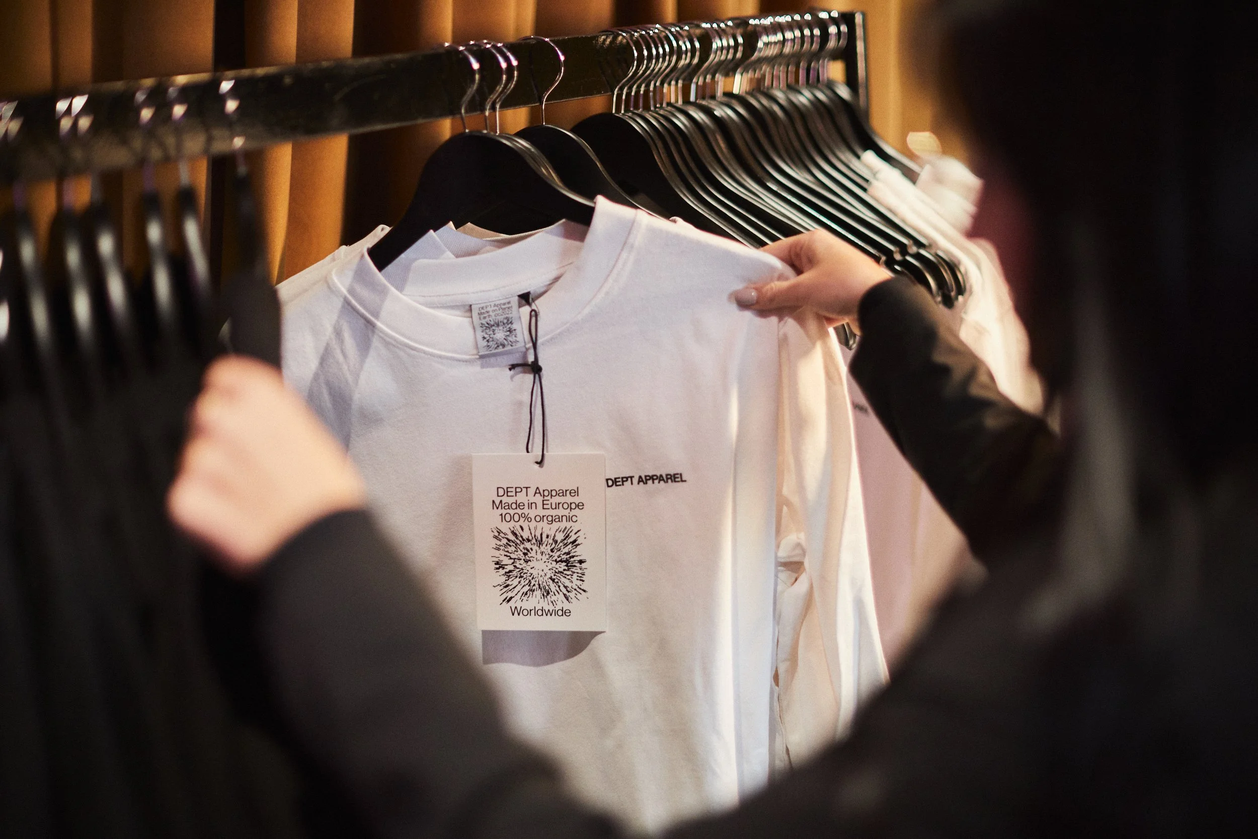 Guests creating personalised merchandise at DEPT®'s UK brand launch.