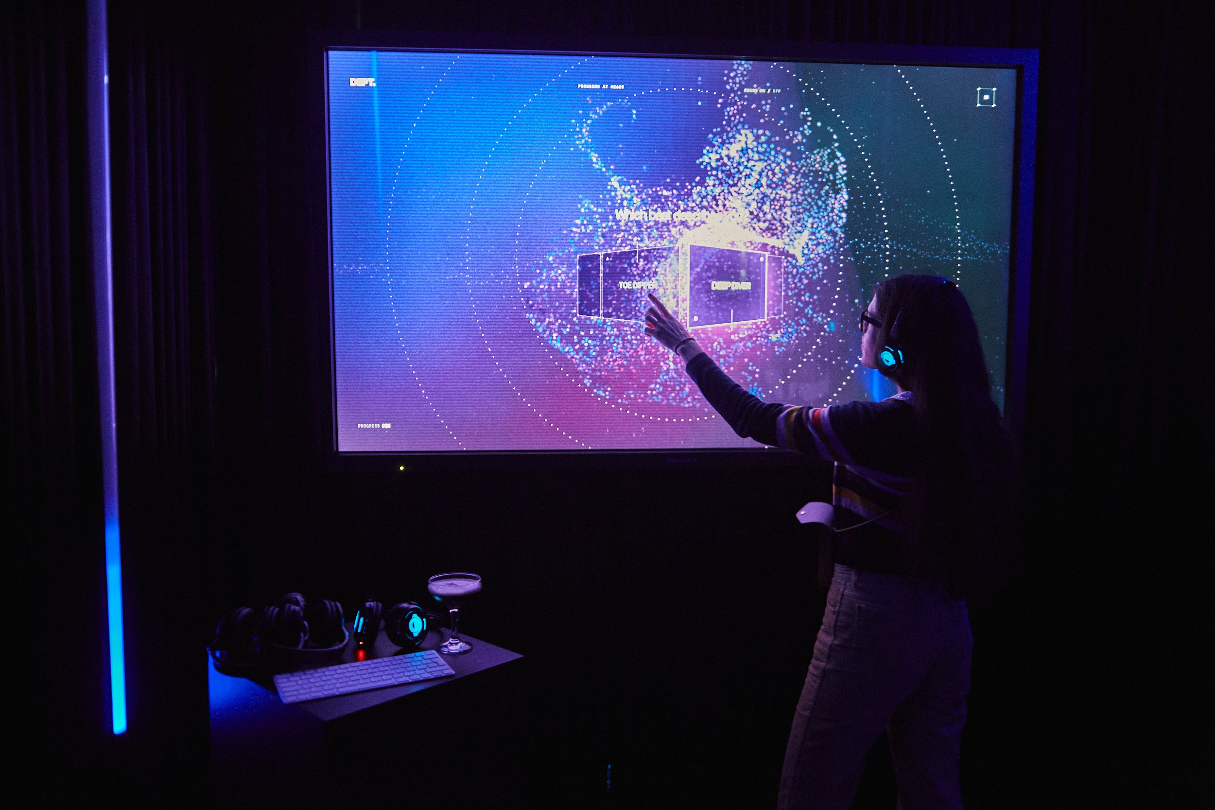 Interactive digital experience at DEPT®'s Prepare to Pioneer event.
