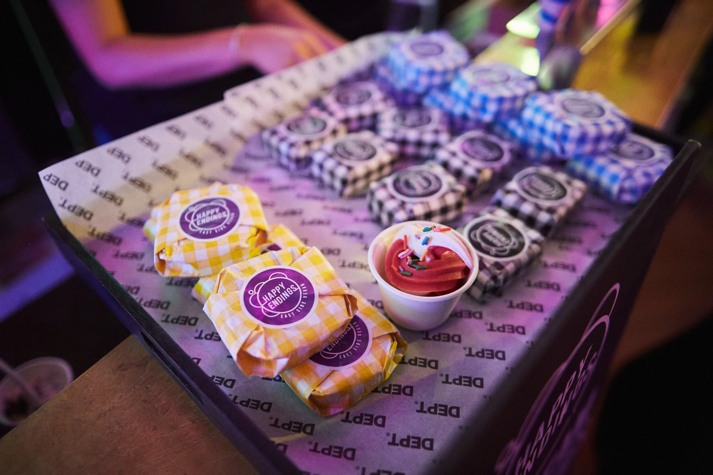Bespoke dessert served at DEPT®'s London launch event.