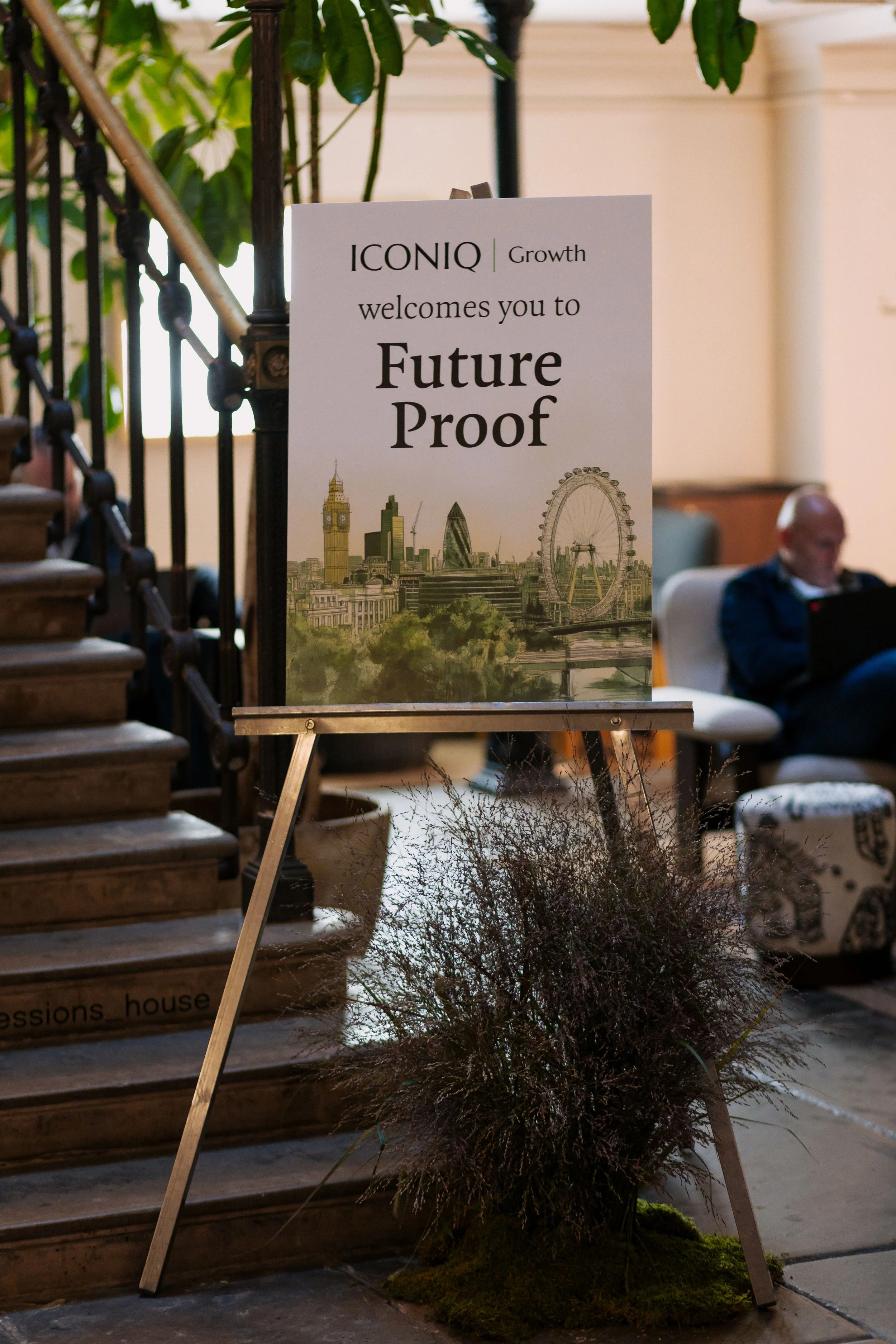Custom event graphics and branding for the ICONIQ Summit.