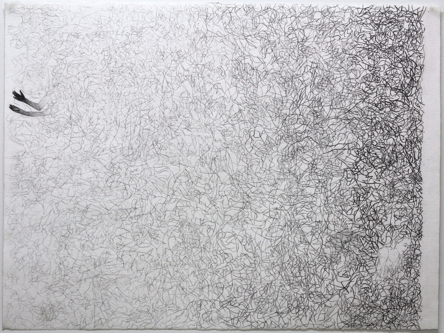 With Us or Against Us, pencil on watercolor paper, 22 in x 30 in, 2006