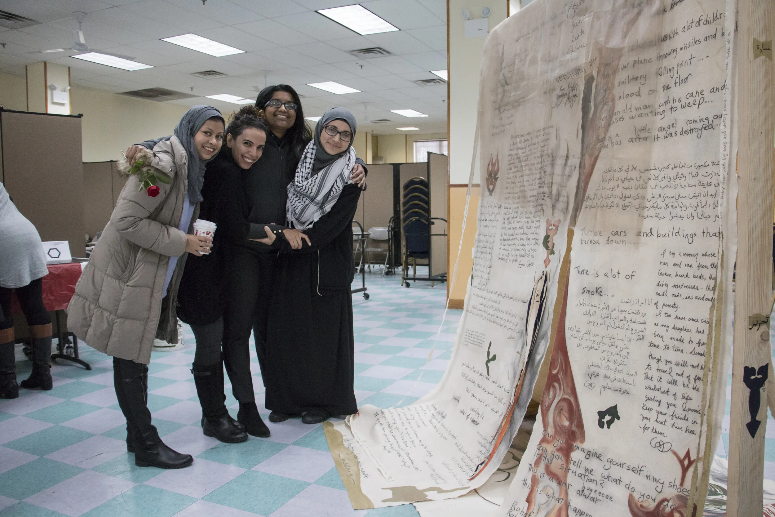 Friends gather at the community center launch of the monument, 2017 photo credit: Claudia Zamora