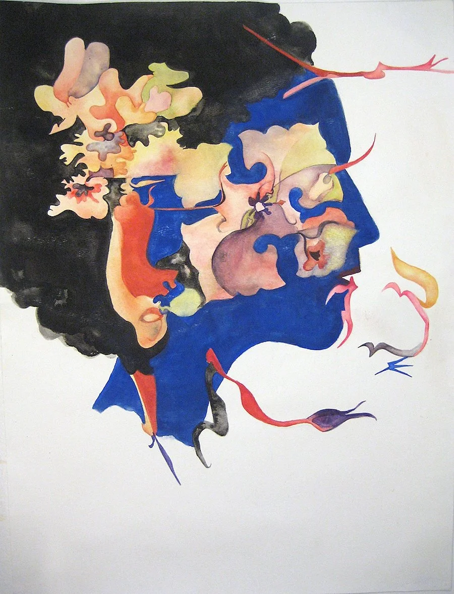 Arabesque Implosion, 2011, watercolor, acrylic, gouache on paper, 22 x 30 in