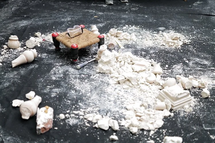   Ecologías Solidarias , 2024. After the performance. Photo by Marta Fodor 