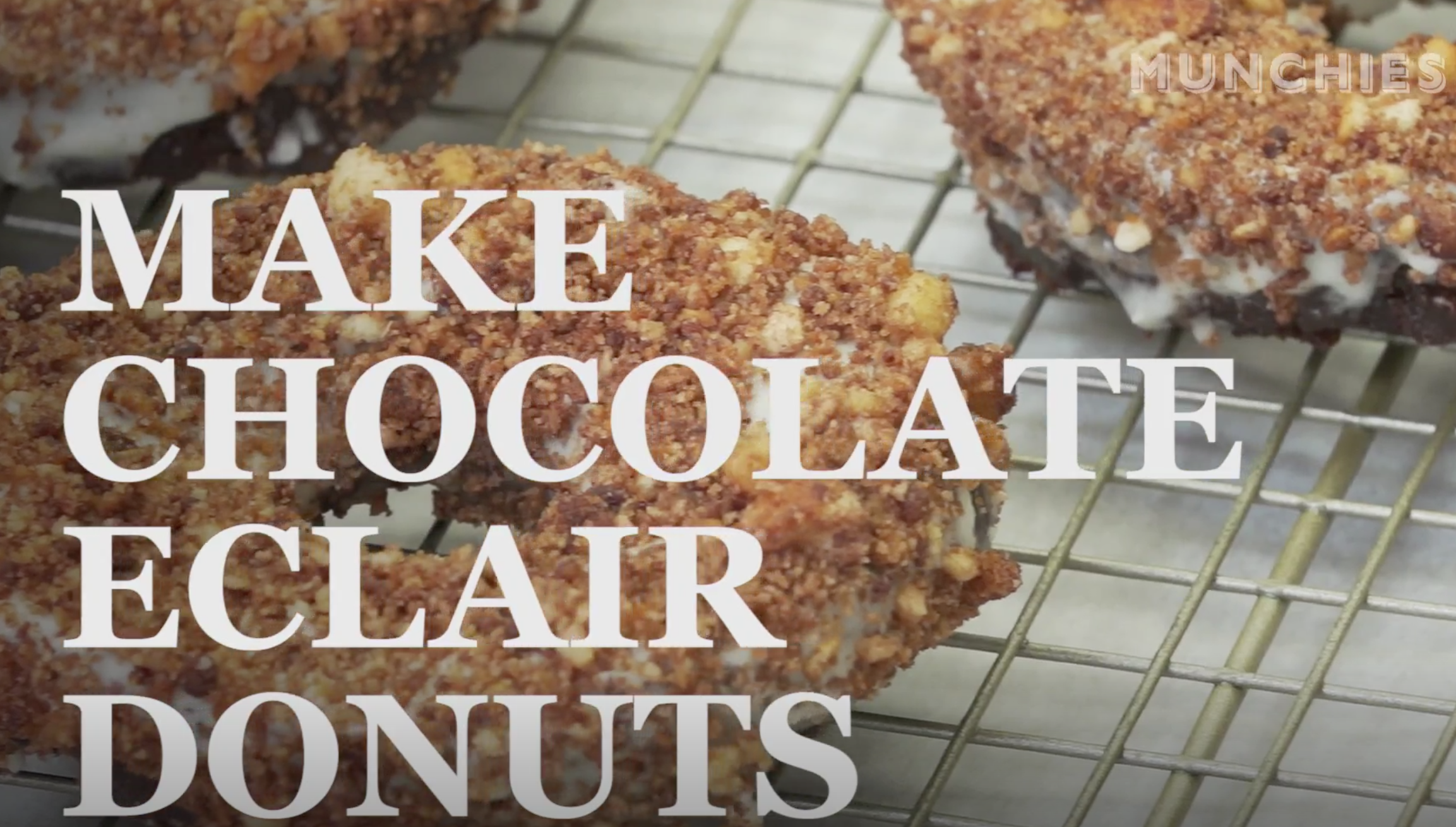 Chocolate Eclair Donuts