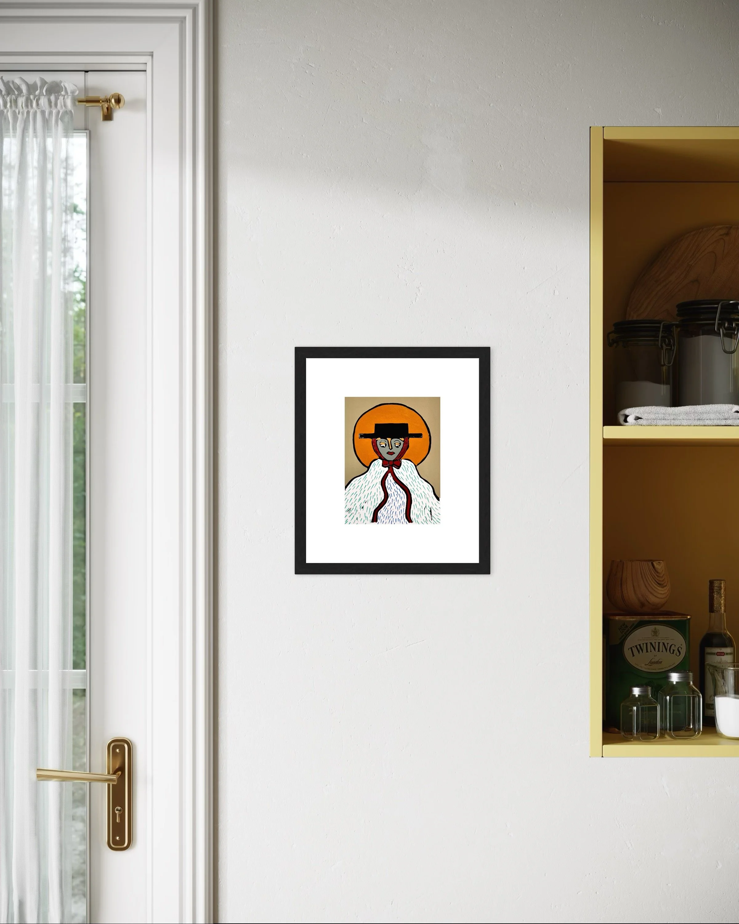 Lithograph - yellow framed.JPG