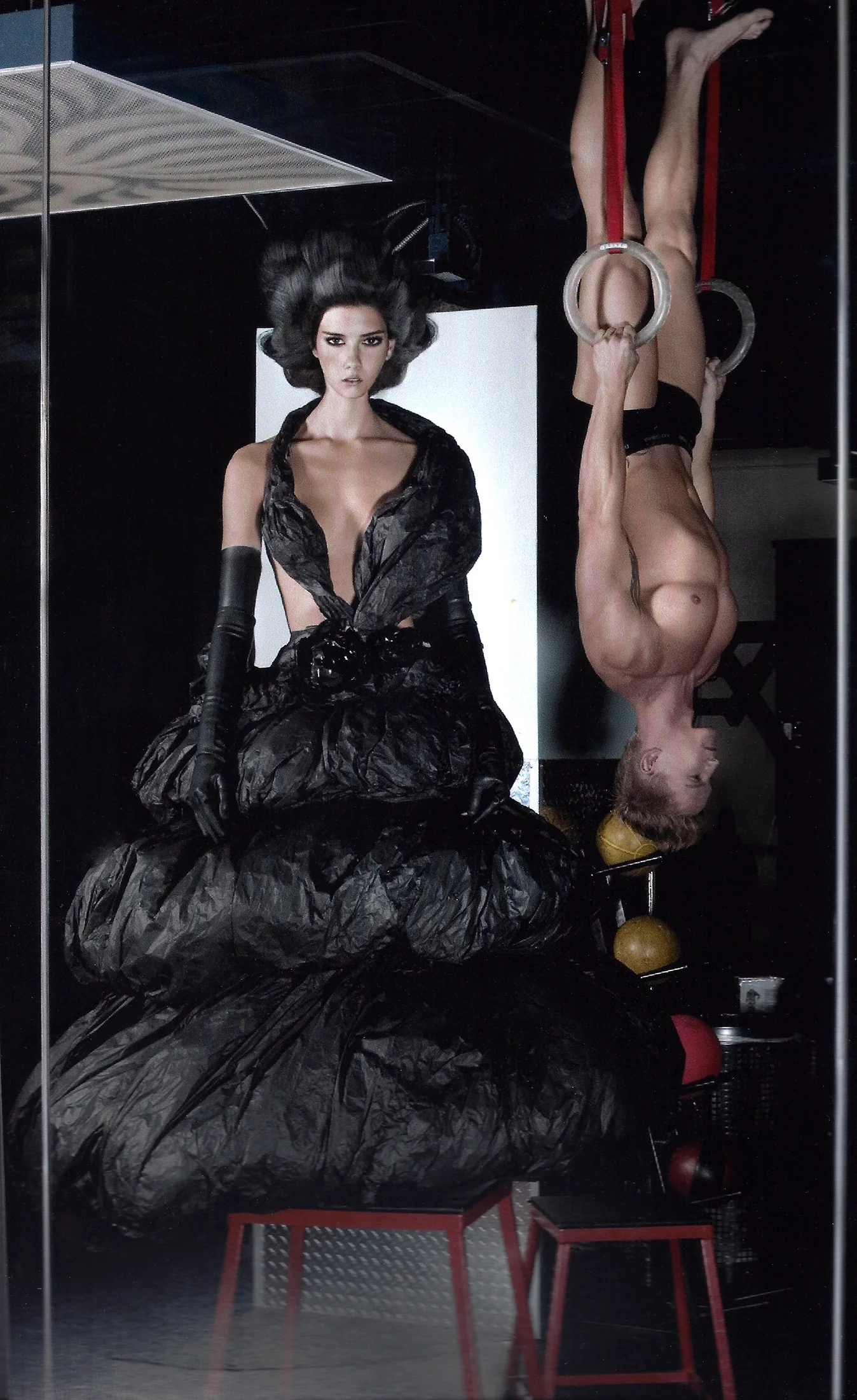 Black Tissue Paper Dress