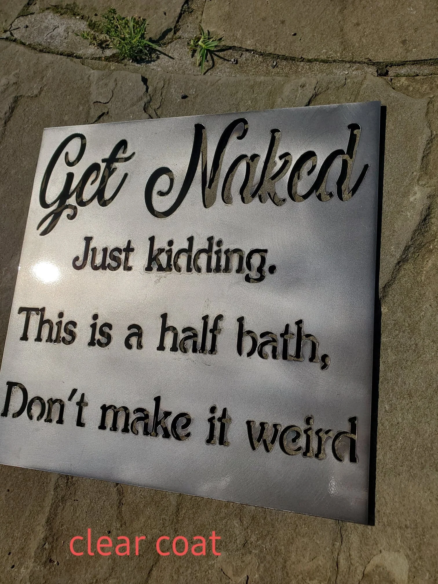 Metal Signs with Custom Powder Coat — Rhodes Welding & Metal Works