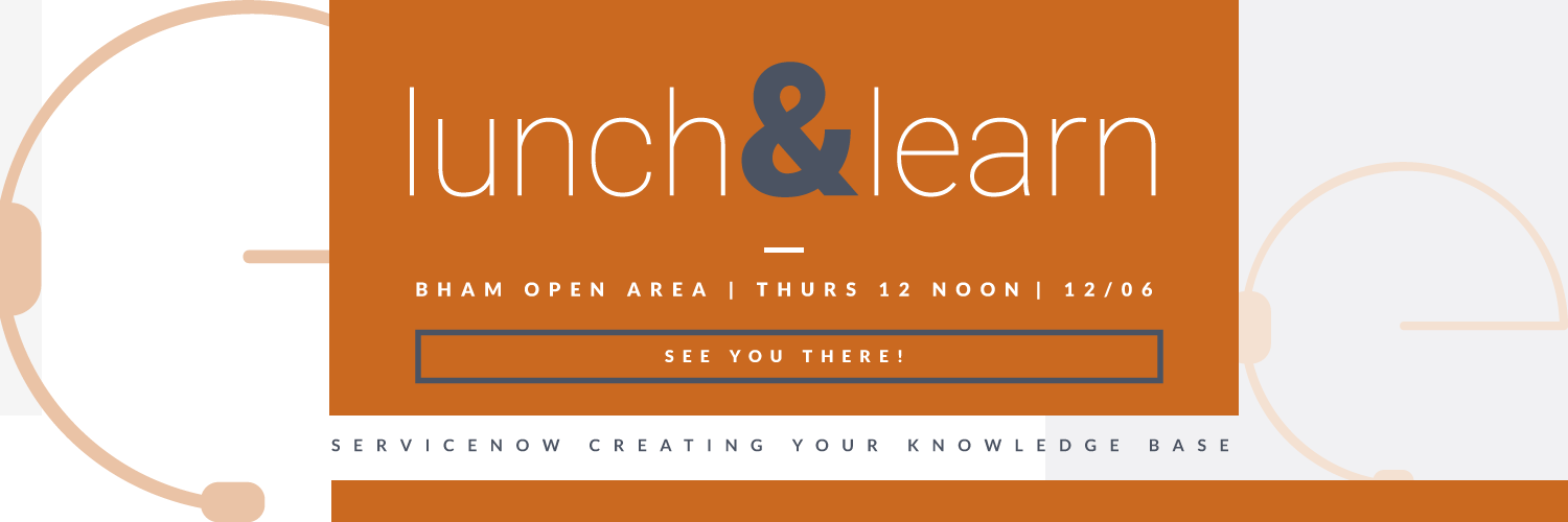 Lunch &amp; Learn Banner