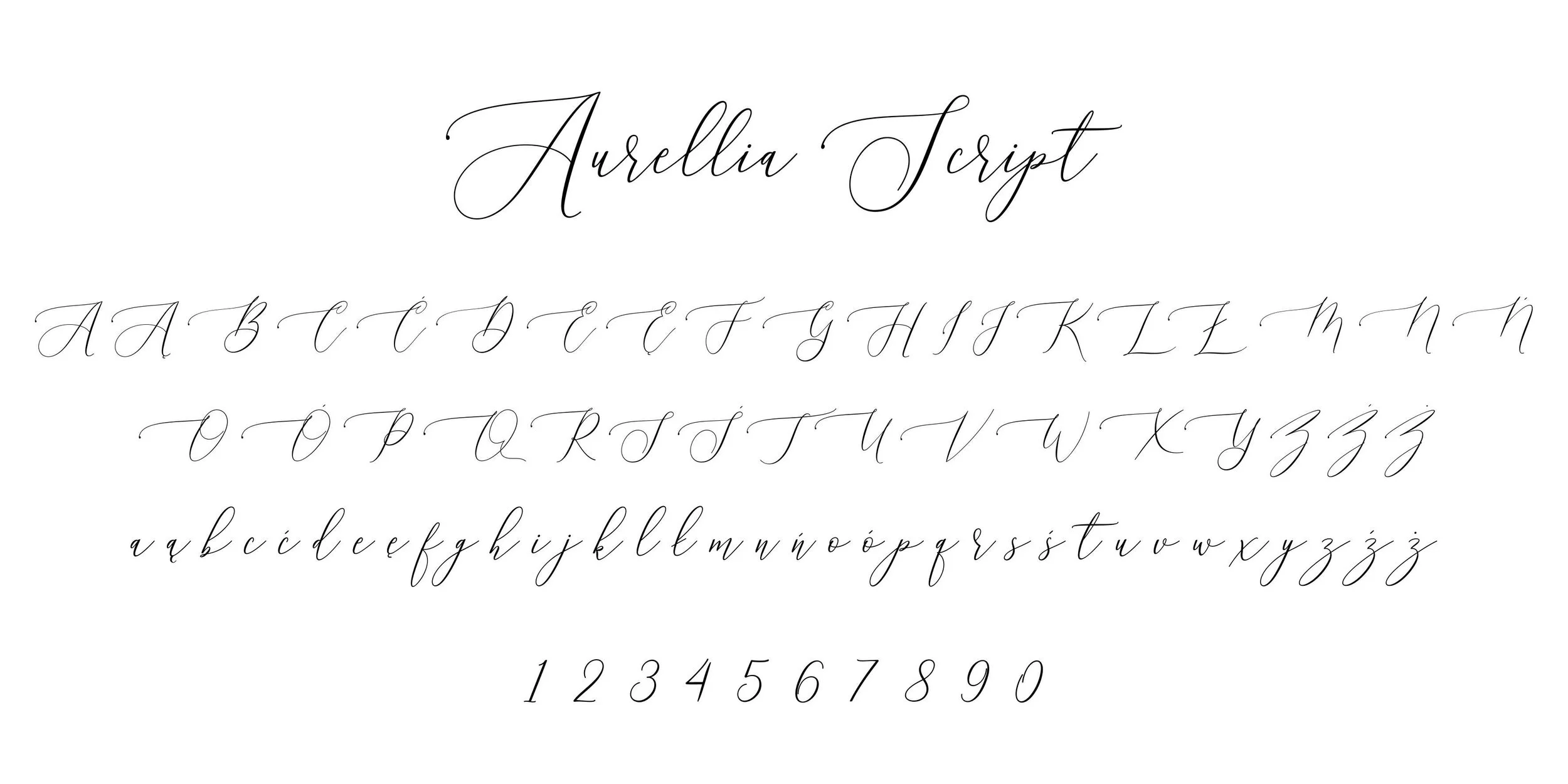 5. Font Aurellia Script (BRAK MOŻLIWOŚCI GRAWERU TYM FONTEM NA PENDRIVIE)
