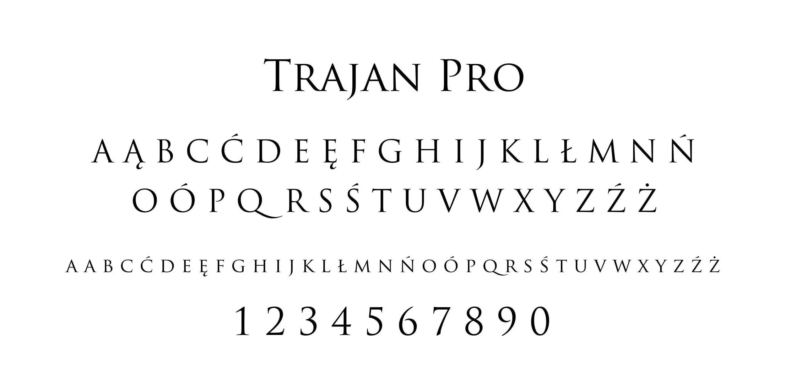 9. Font Trajan Pro