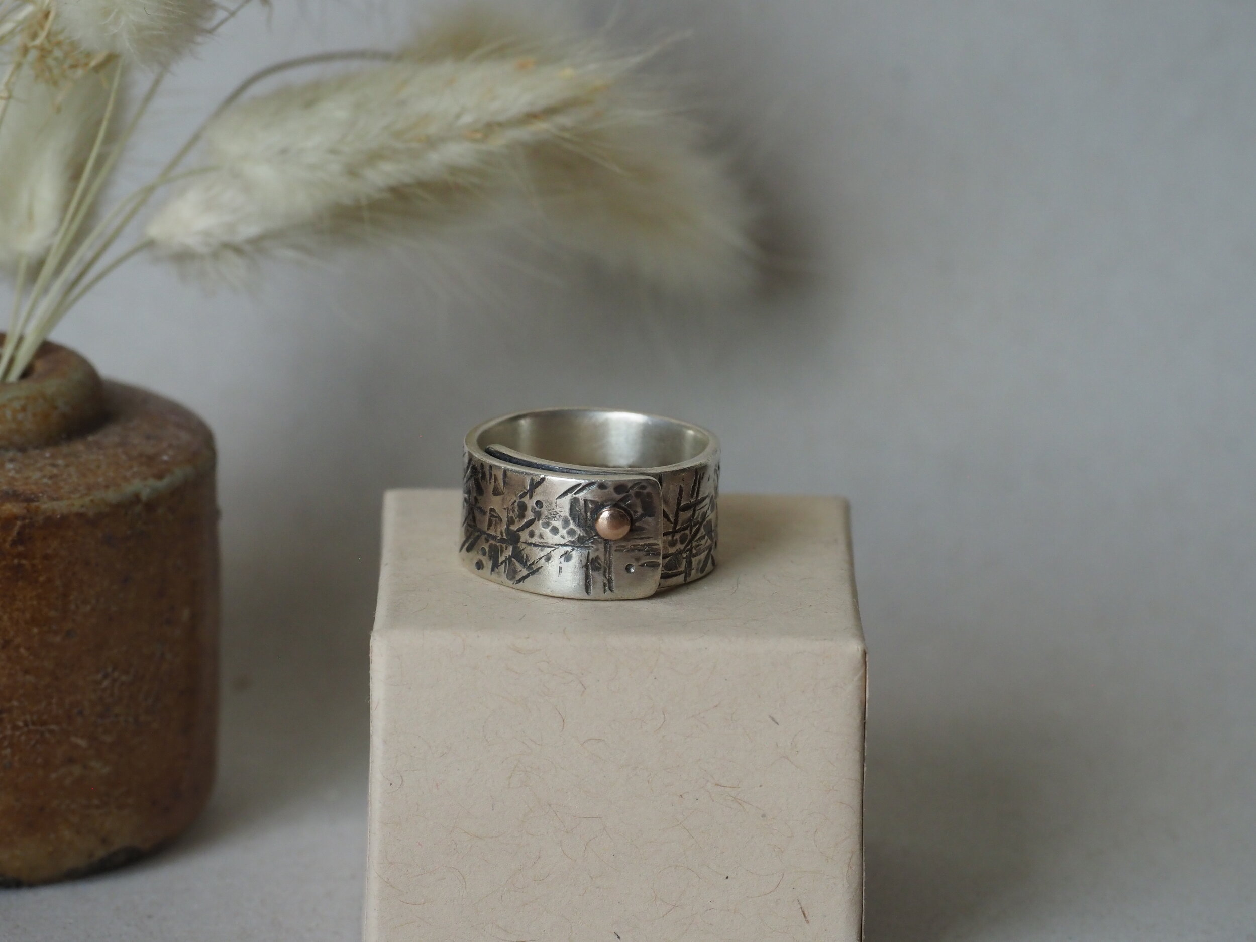 Wrap ring with rose gold