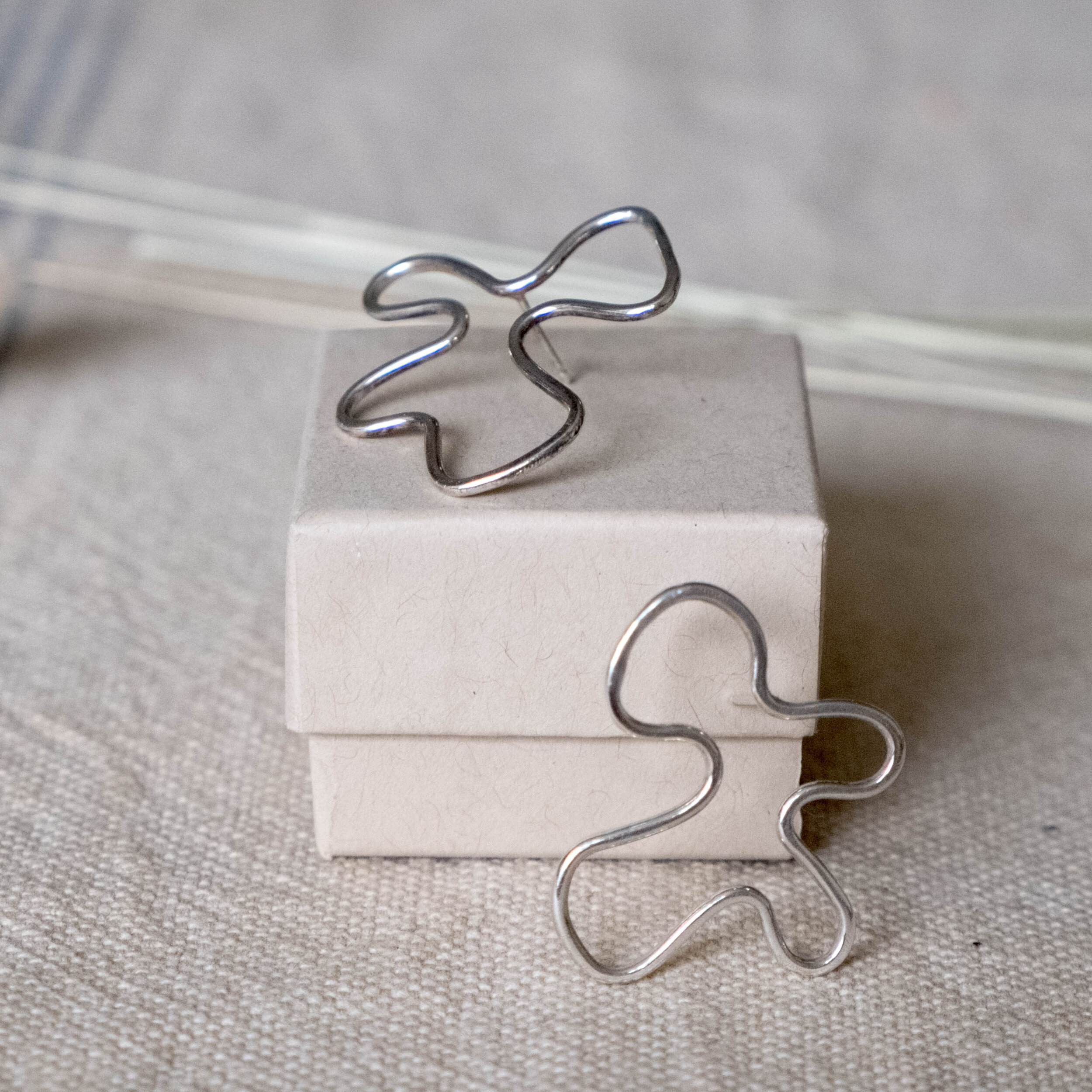 Squiggly Oversized Studs  