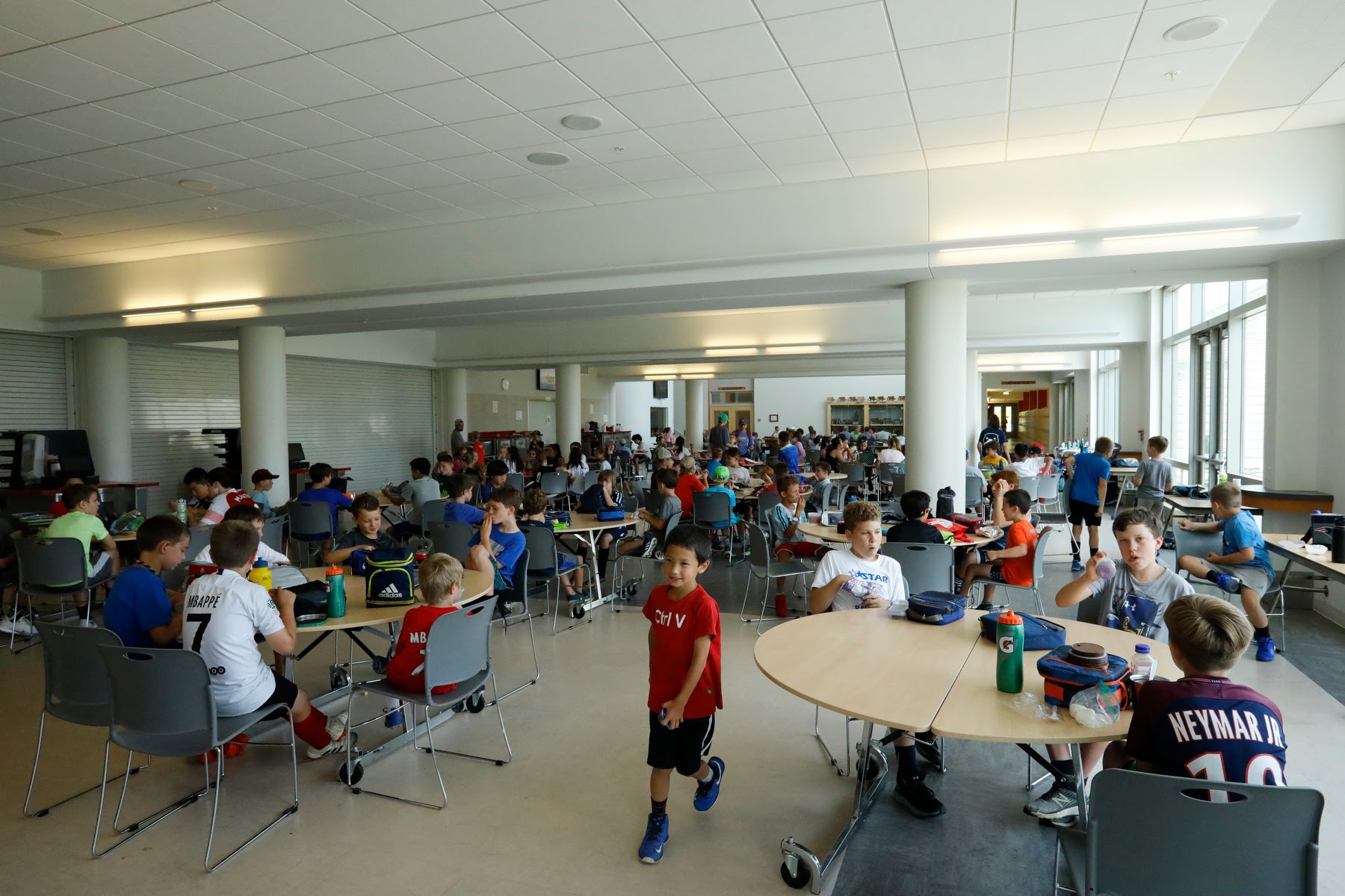 Large air-conditioned indoor gathering spaces