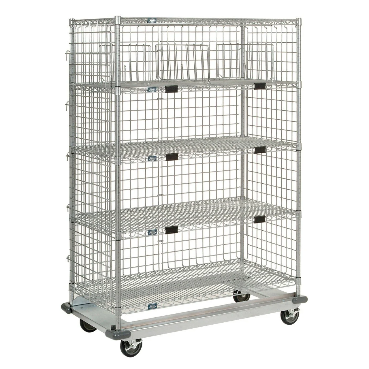 Rolling wire mesh storage cart.jpg
