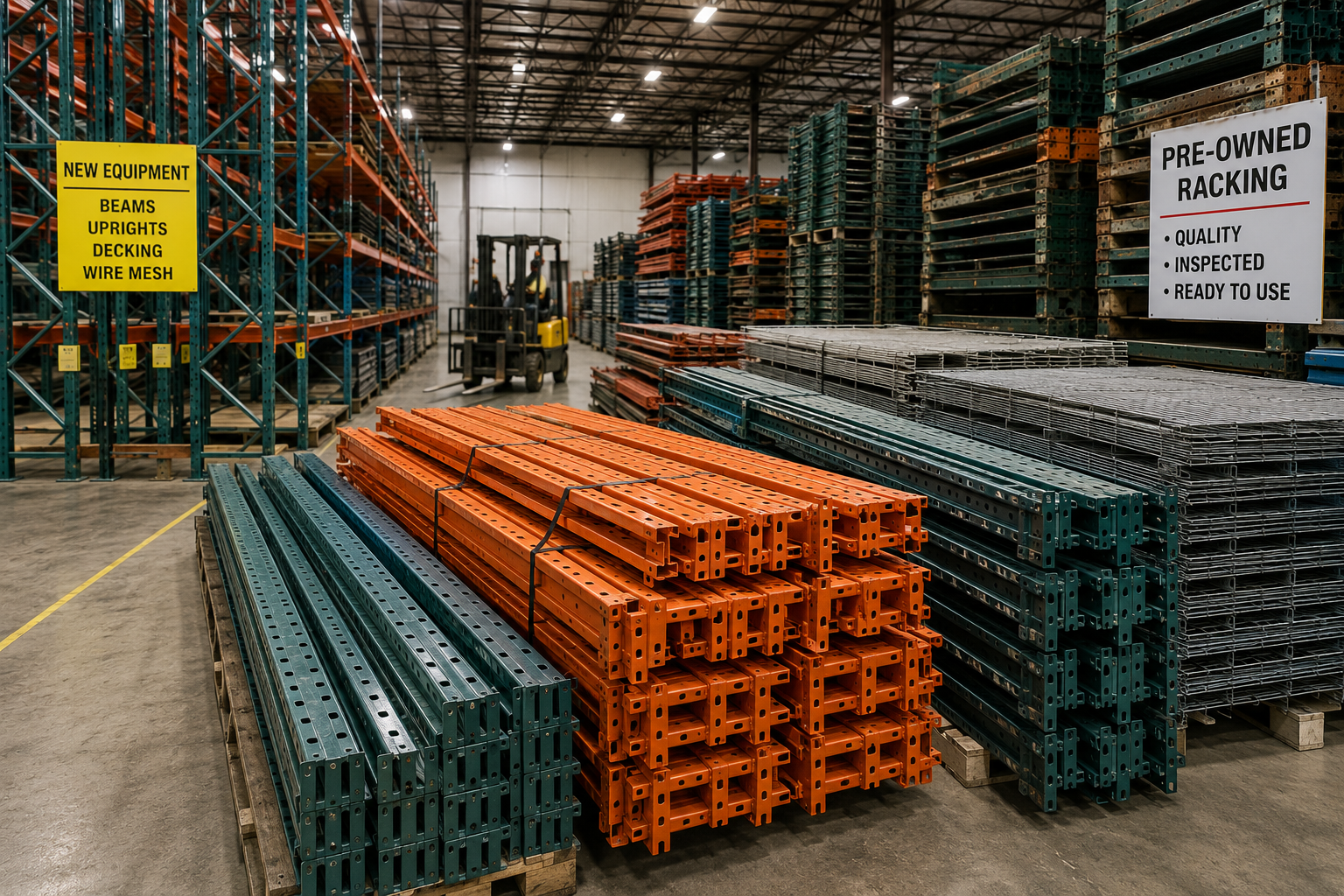 New and pre-owned pallet racking and warehouse storage equipment