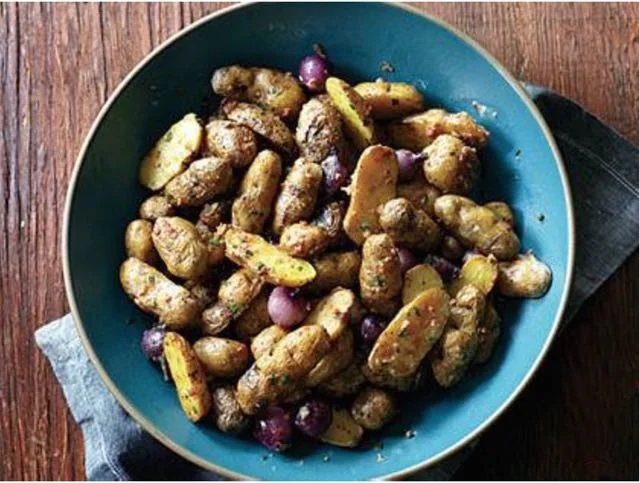 Makah Ozette Potatoes with Bacon Cream