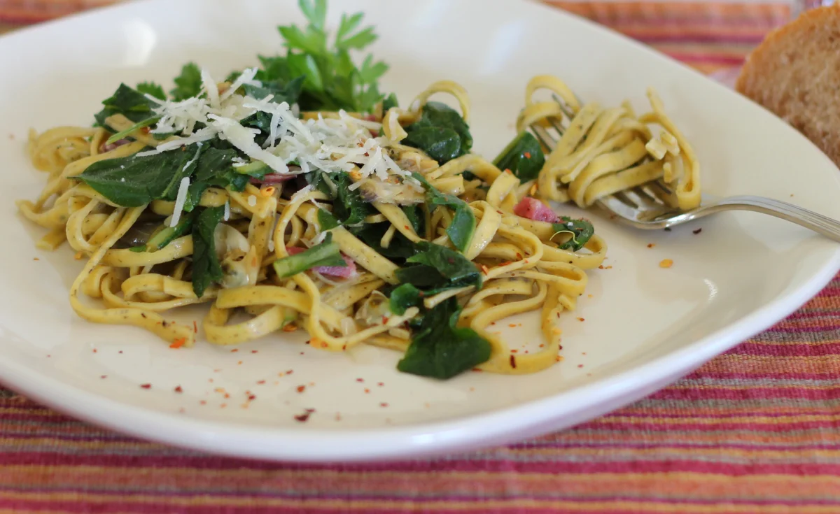 ​Recipe: Cat's Ear Clam Linguine by Melany Vorass