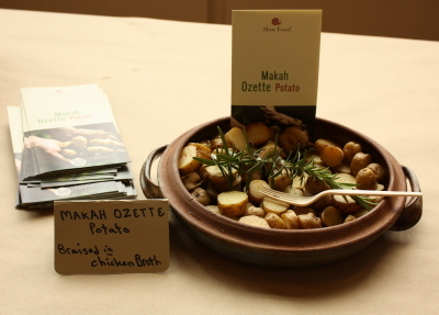 Makah Ozette potatoes at the April 2012 member potluck