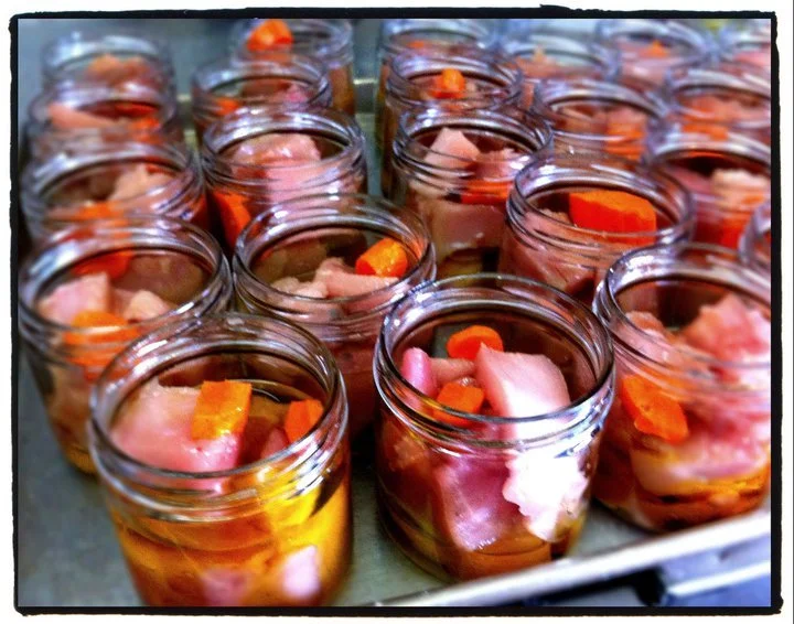 The "secret" ingredient is a slice of carrot for sweetness.