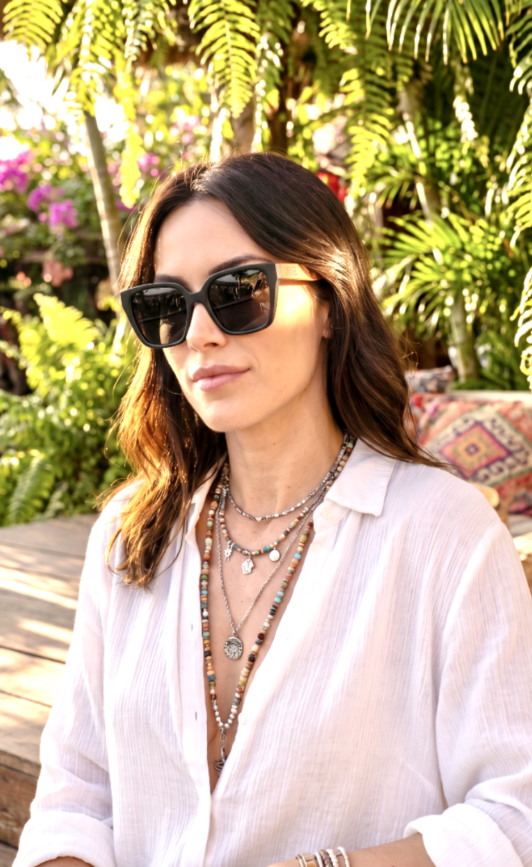 Blue Iguana Wood Sunglasses "Palm Beach"