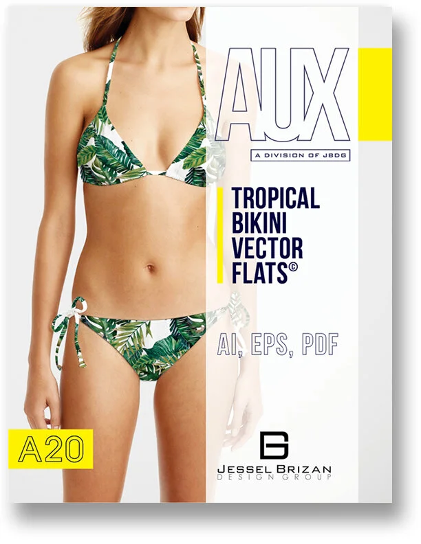 Tropical Bikini Vector Flats ©