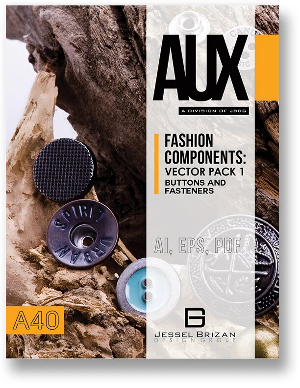 Fashion Components: Vector Pack 1 - Buttons and Fasteners