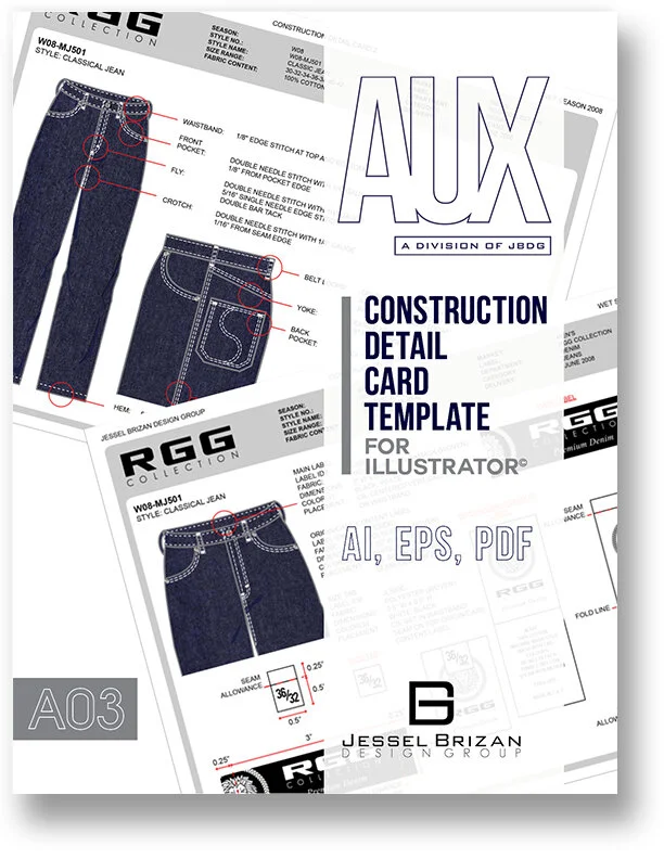 Construction Detail Card Template for Illustrator ©