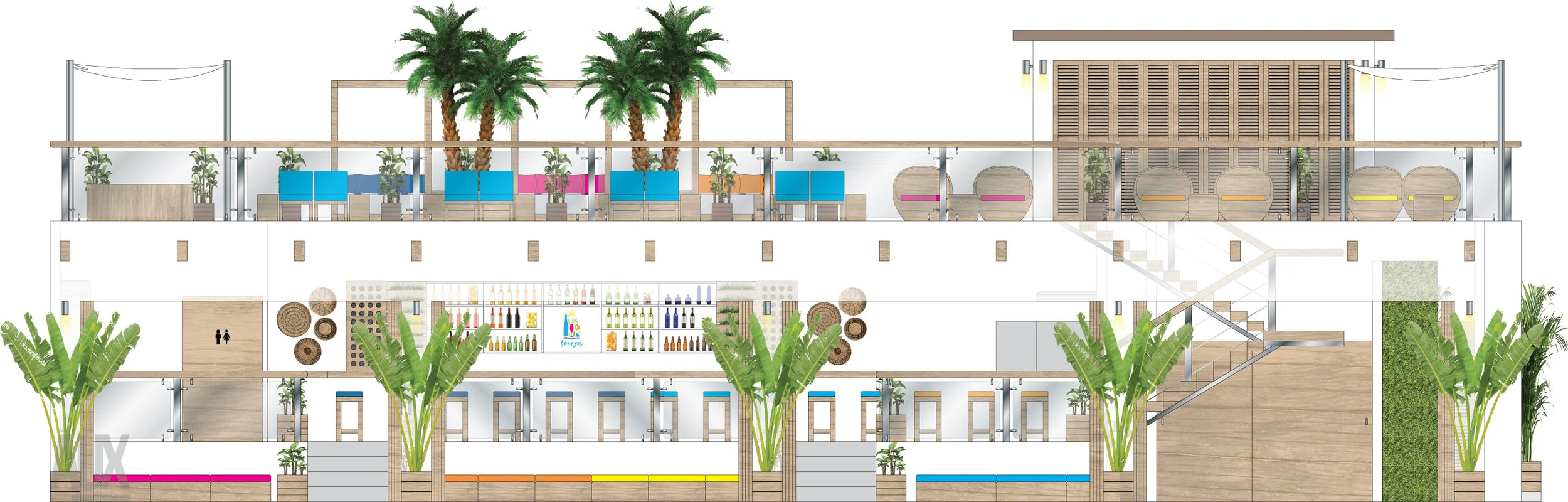 Breezes Restaurant and Cabana Bar Concept