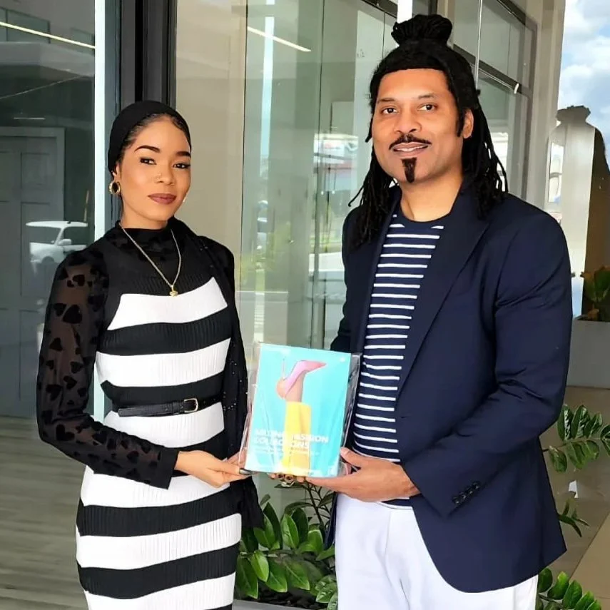 Brizan Awards the SFC Book Giveaway Prize to Naballah Chi