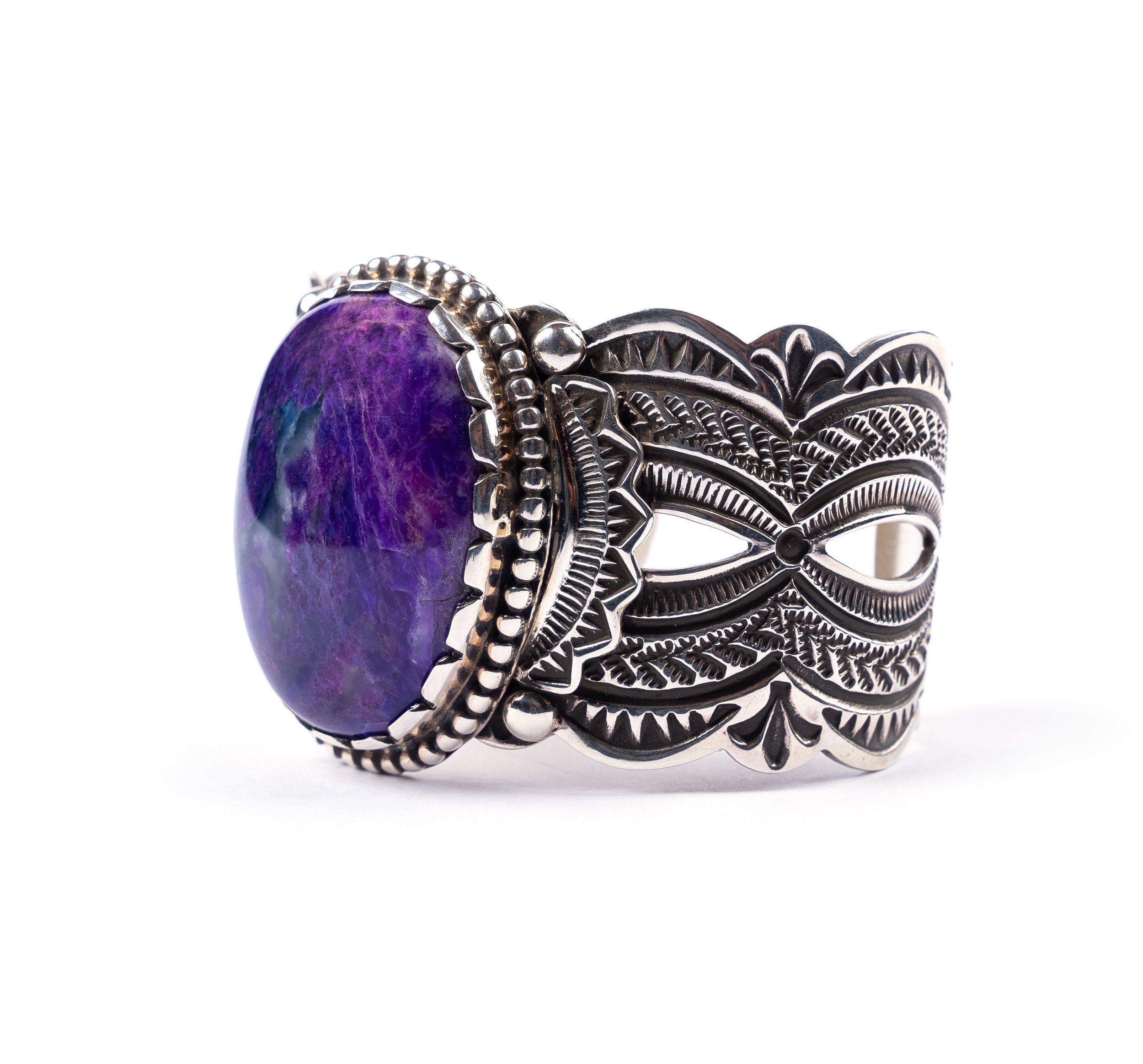 Sugilite Sterling Cuff