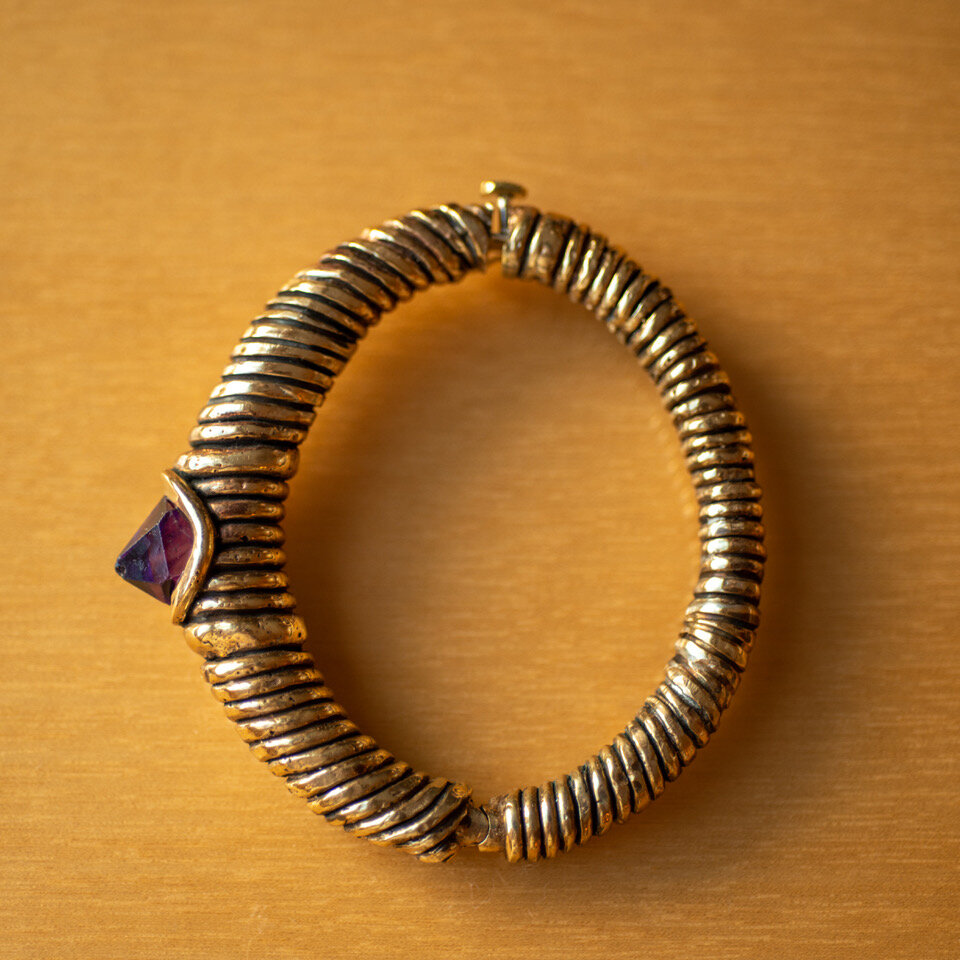 Hippie Web Coil Bracelet Amethyst (flat).jpeg