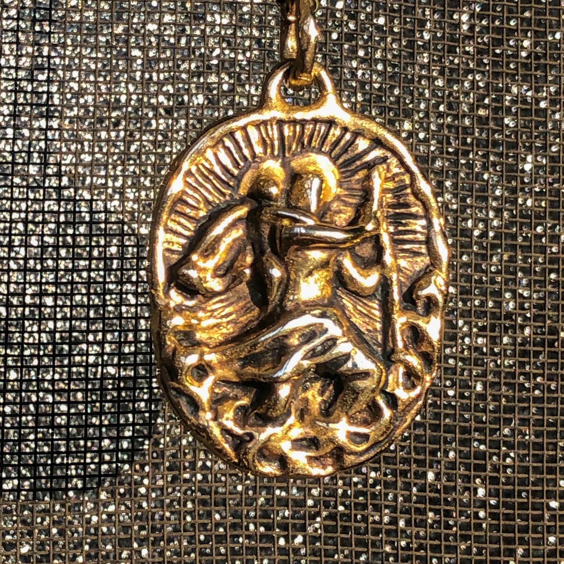 Bronze St. Christopher Medal — Lisa Eisner Jewelry