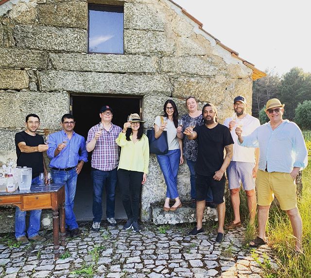 Portugal Tour 2019 is passing through the #DAO region with organic winemaker @juliakemperwines #wimtour19 #drinkmoreportuguesewine #organicwine #juliakemper