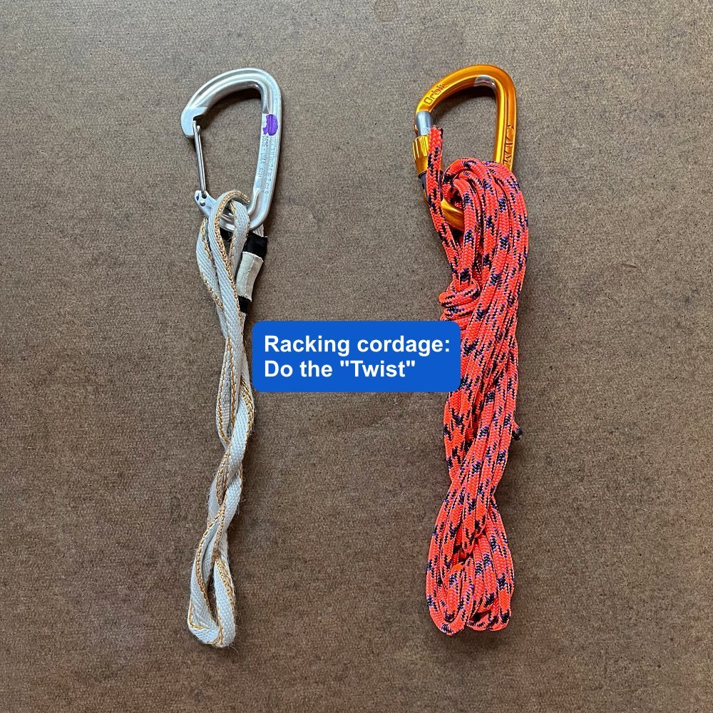 Racking your cordage - Do the Twist — Alpine Savvy