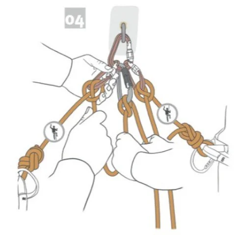 Fixed point lead belay transition