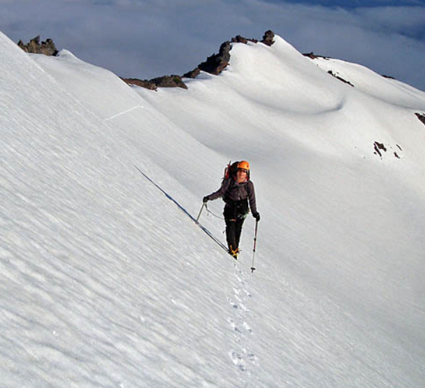 trekking pole with ice axe