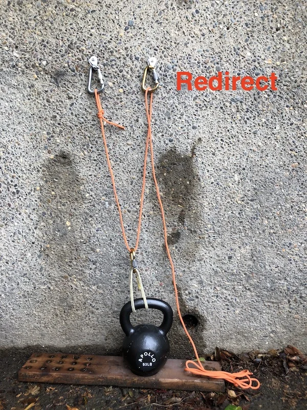 The alpine block and tackle —