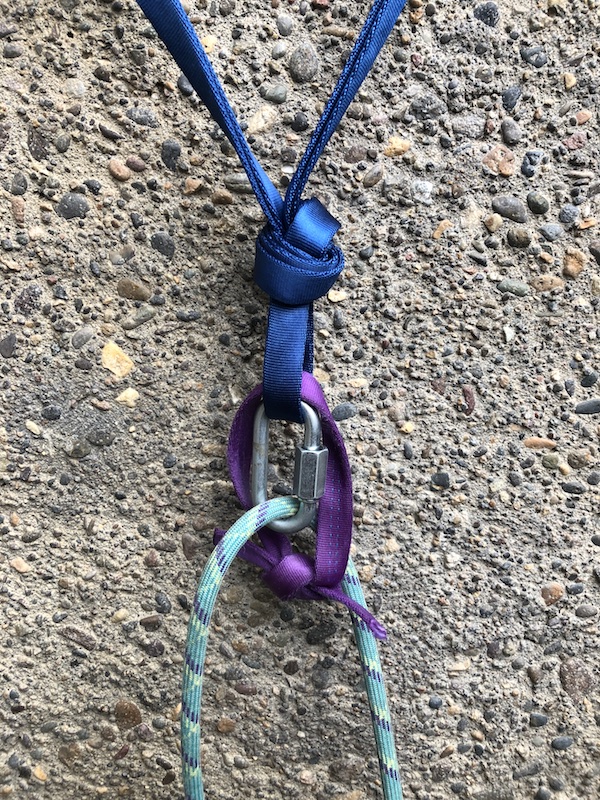 Back up that single point rappel anchor — Alpine Savvy