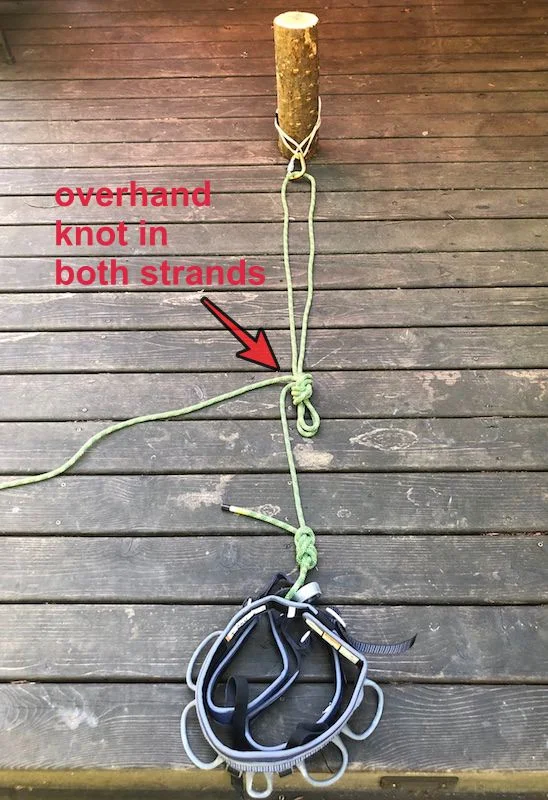 Use the rope to extend your anchor to a cliff edge — Alpinesavvy