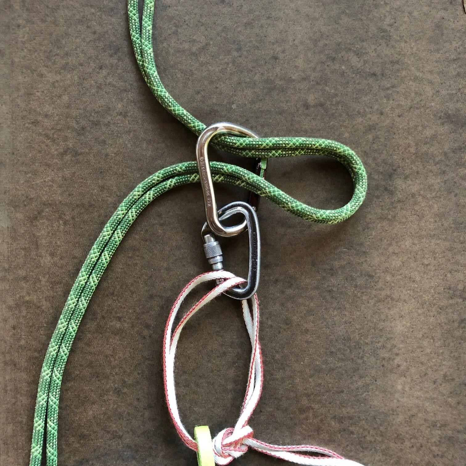 A slick carabiner rappel brake — Alpinesavvy